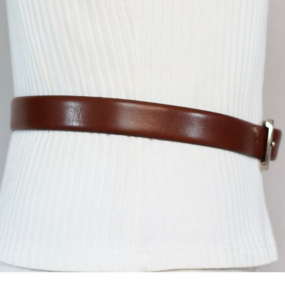 Kenneth Cole Belt 30 Waist Cinnamon Brown Handcrafted Italian Leather - Picture 4 of 12